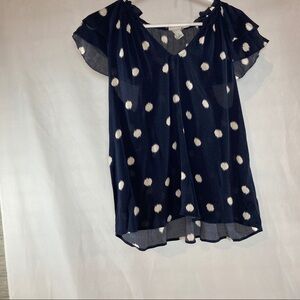 A New Day NWT V-neck Blouse Ruffle Sleeve Small